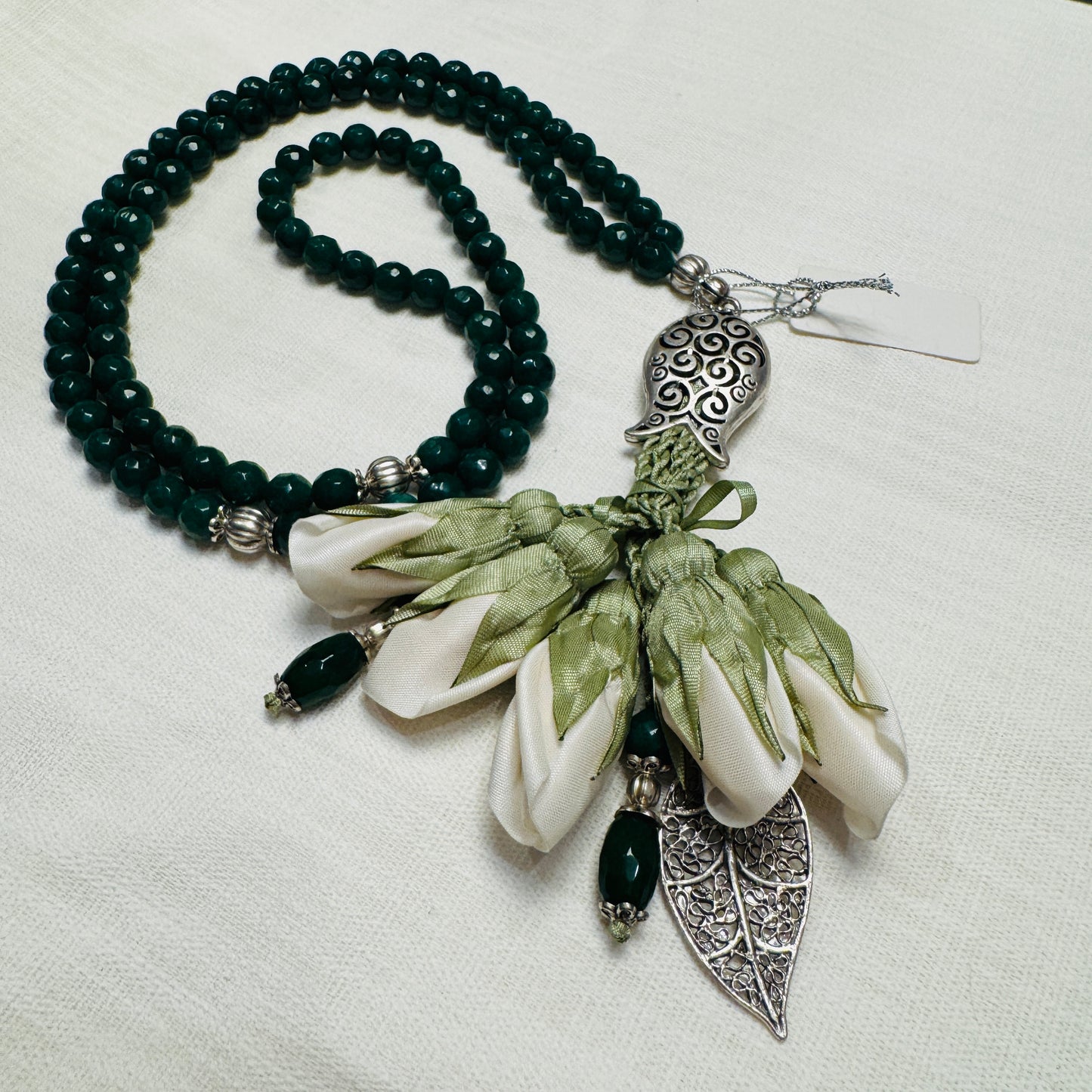 Rosary - Emerald - Roses