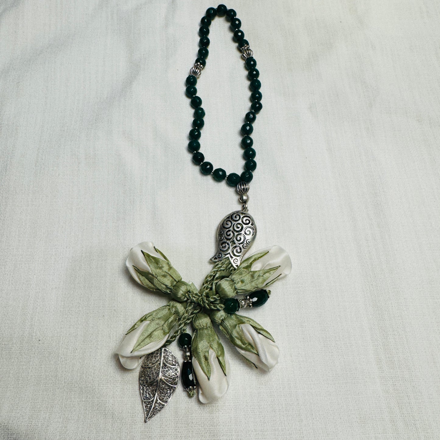 Rosary - Emerald - Roses