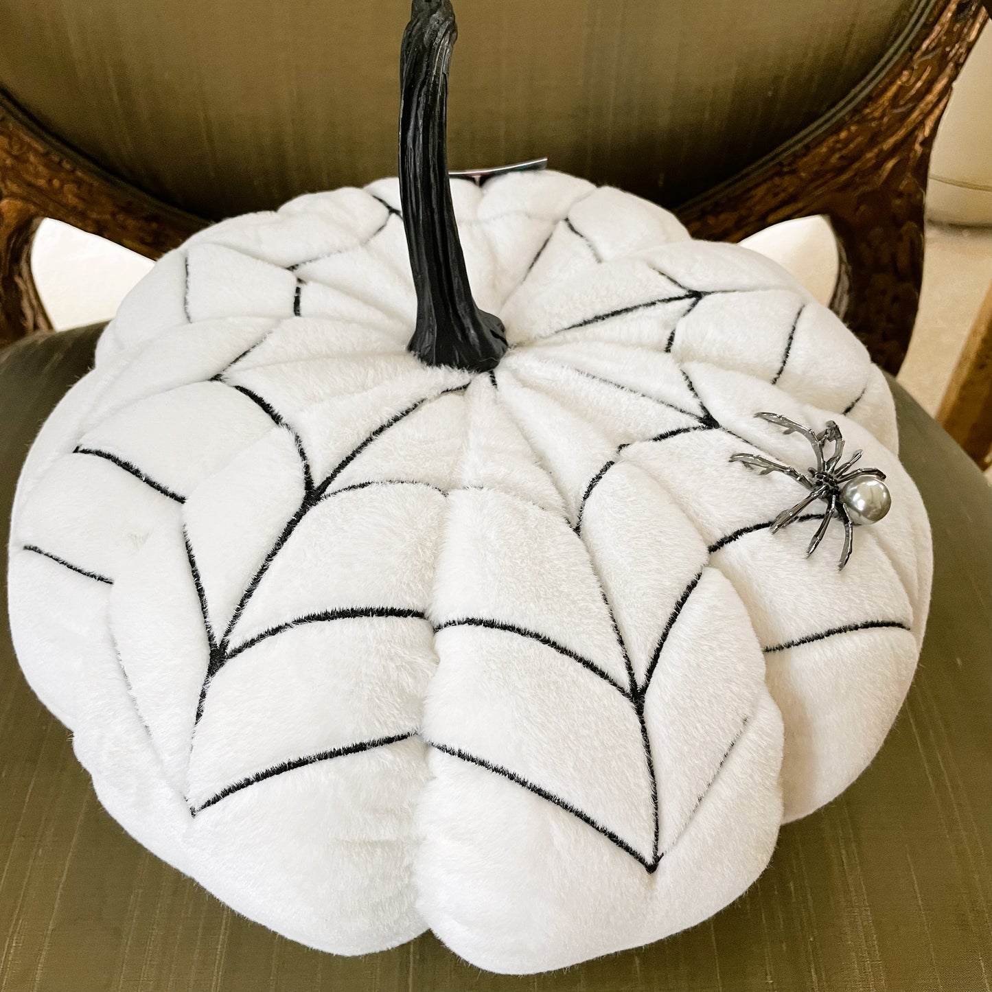 White Pumpkin Pillow