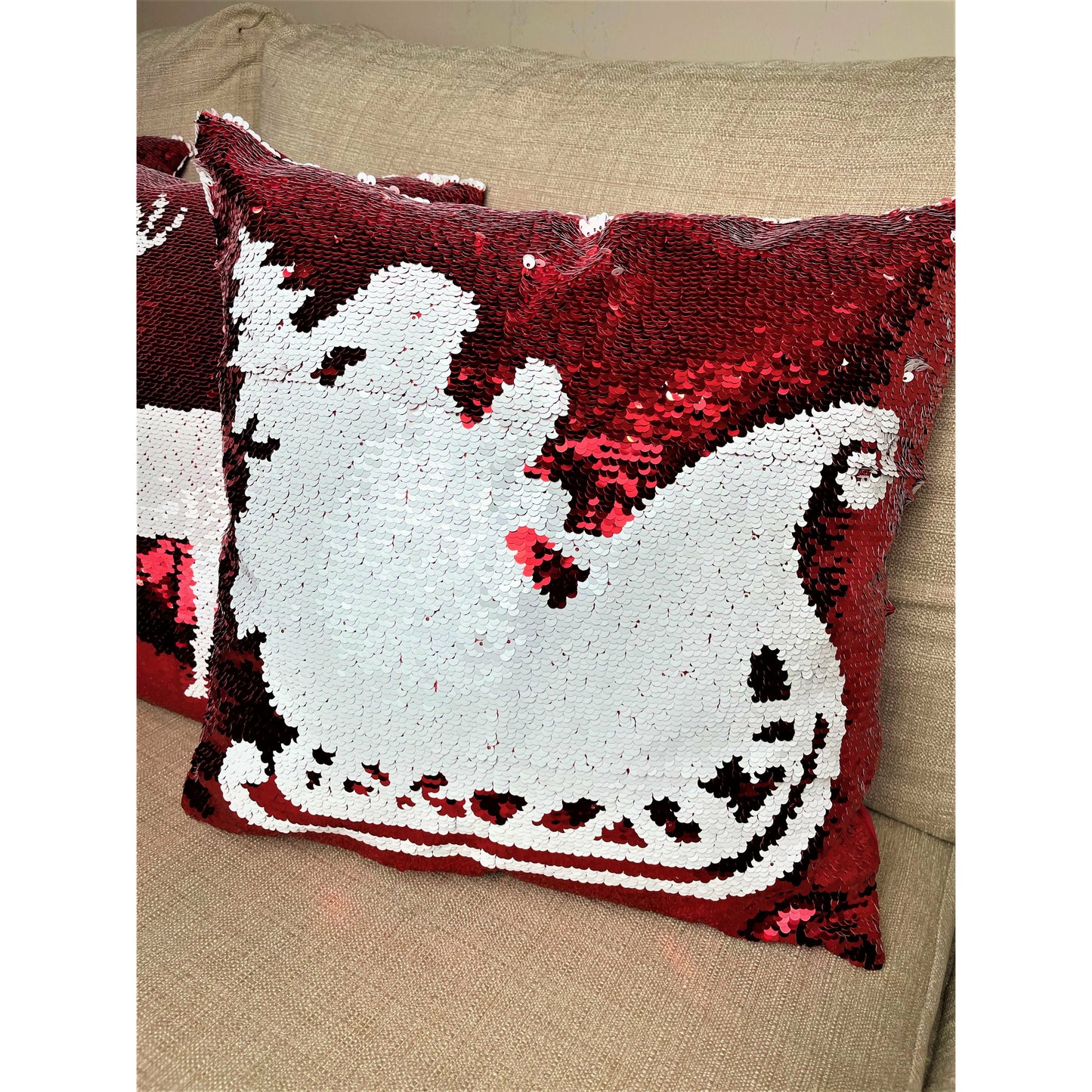 Sequin Christmas Pillow Cases