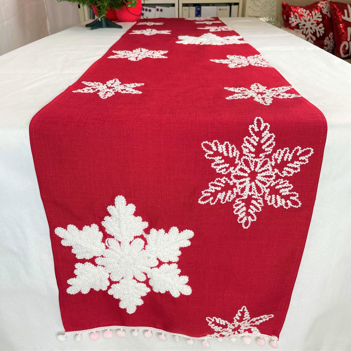 Snowflake Table Runner - 220cm