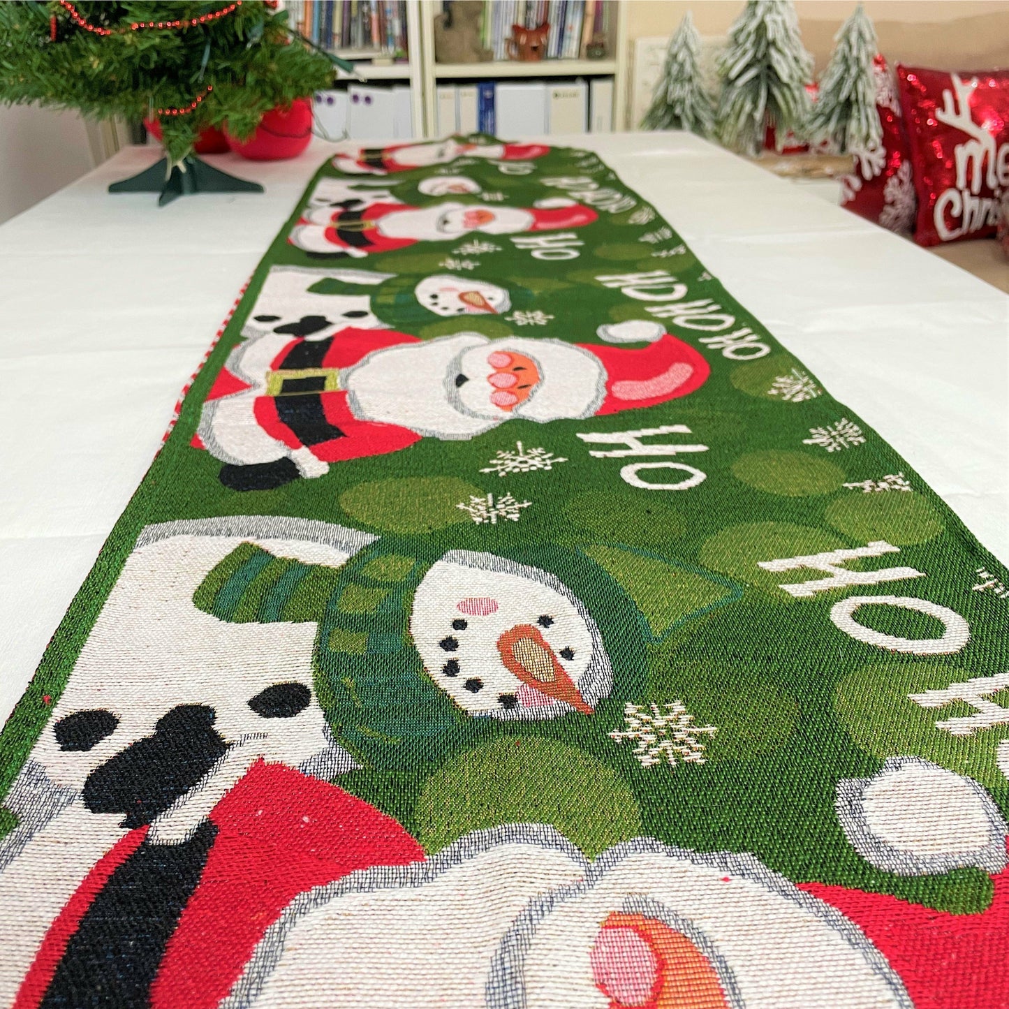 Ho Ho Ho Christmas Table Runner - 180cm
