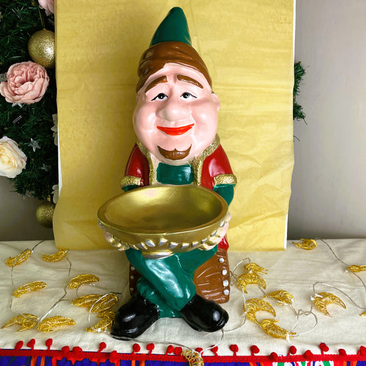 Large Fananees Bubbly Guy Sitting with Bowl