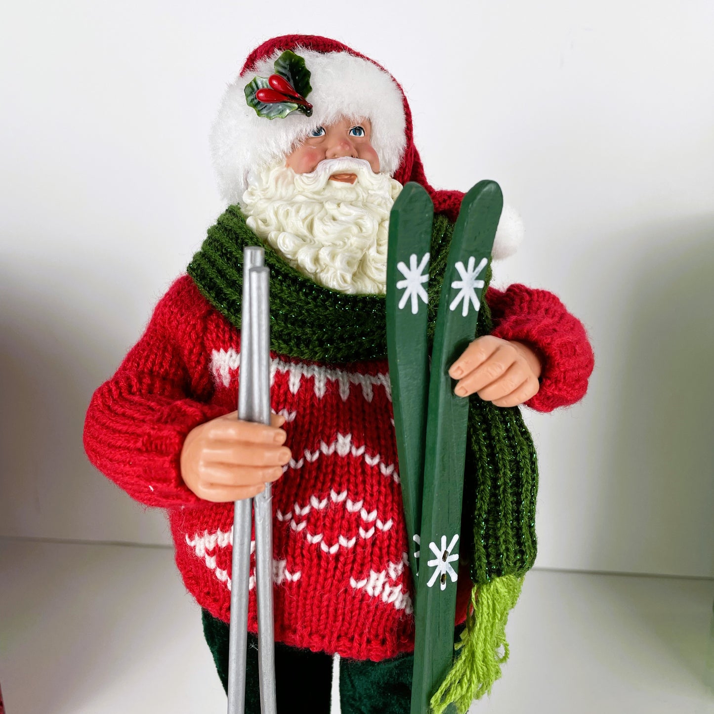 Skiing Santa