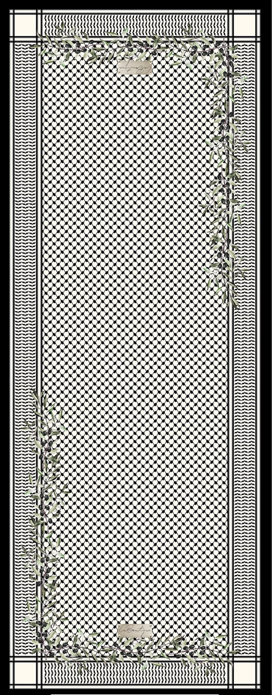 KEFIYE HERBAL PLANT SHAWL