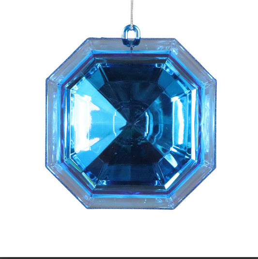 Blue Jewel square Ornament