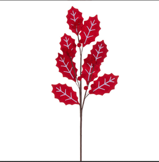 Red/White felt hilly Berry spry