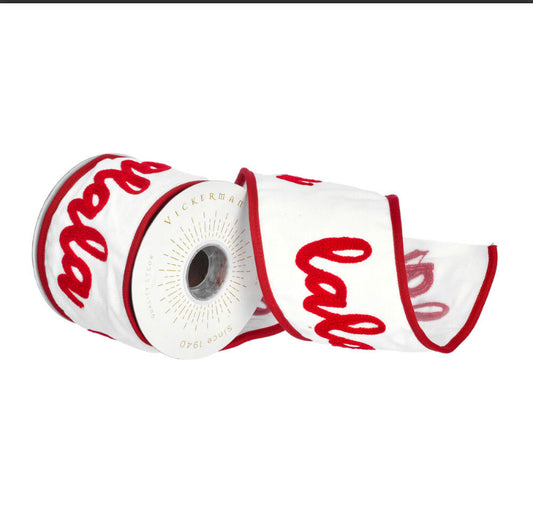 White Falala Stitch Ribbon