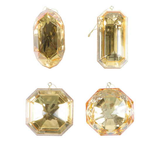 Gold Jewel Gilter Ornament Assortment