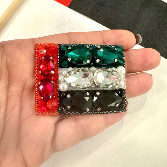 UAE Crystal Brooch