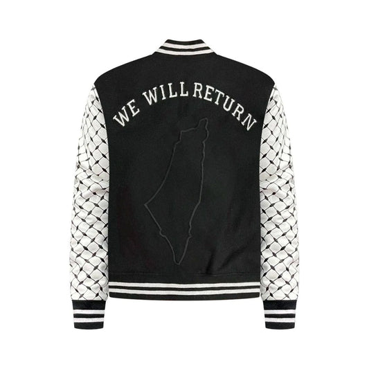 WE WILL RETURN VARSITY
JACKET/ ALANA HADID X ANZ