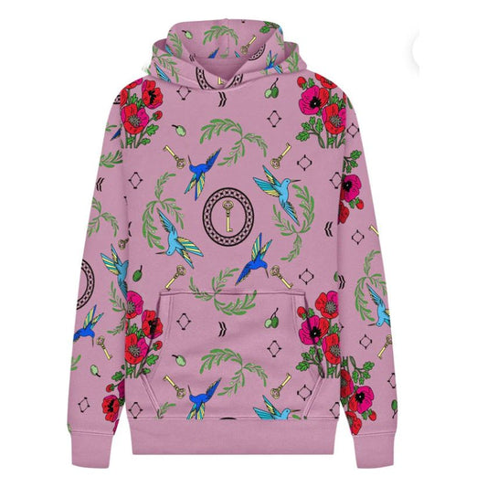 I LOVE YOU PALESTINE HOODIE/ PINK