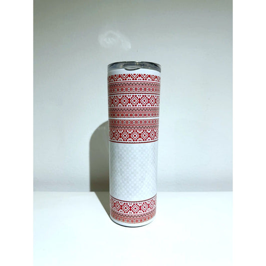 Palestine Red Embroidery Thermal Cup 600ml