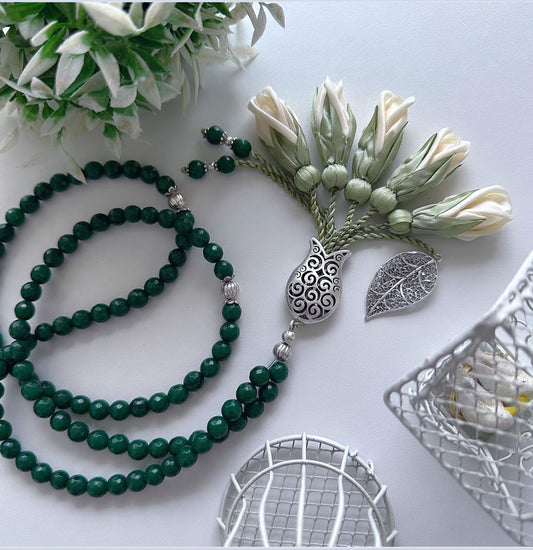Rosary - Emerald - Roses