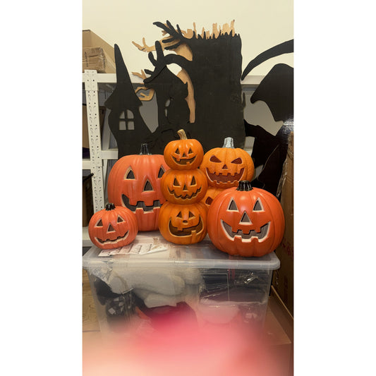 Three story pumpkins