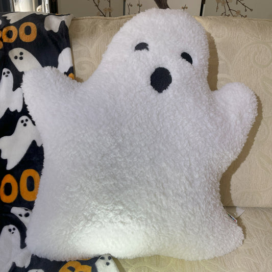 White Ghost Pillow
