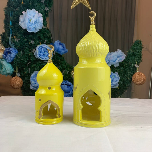 Yellow  Candle holders
