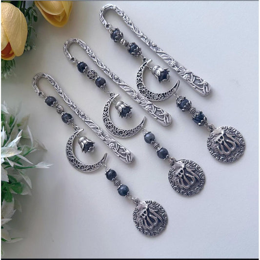 Silver - Crescent bookmark