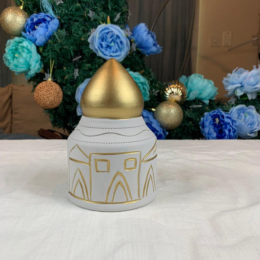 2 -  Ceramic Madyafeh - White & Gold