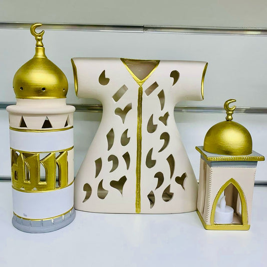 Ceramic Minaret Candle Holder - Small
