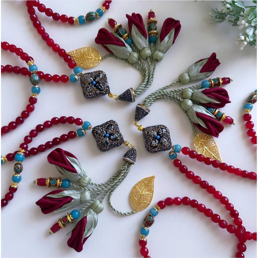 Rosary - Dark red -Roses