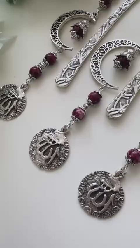 Silver - Crescent bookmark