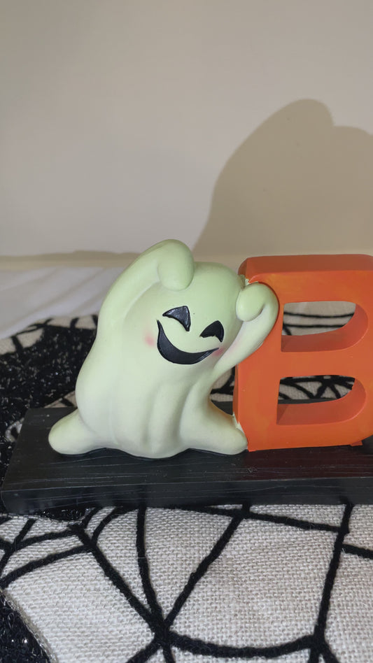 Boo Ghost Table Sign - Glow in the dark