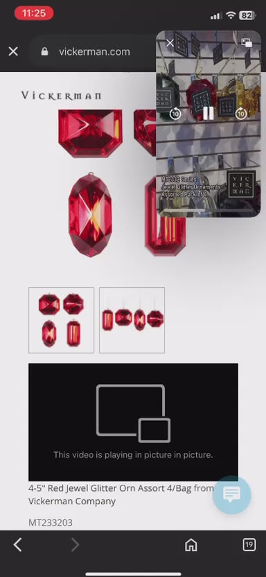 Gold Square Jewel Glitter Assortment