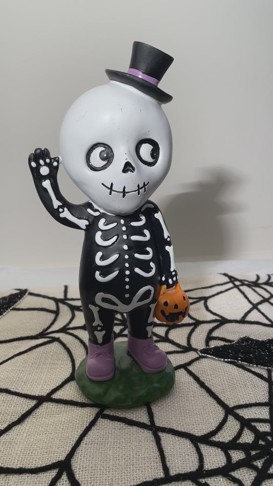 Trick or Treating Halloween Skeleton
