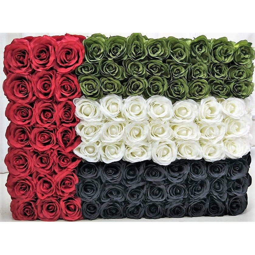 UAE Flag Silk Flower Box