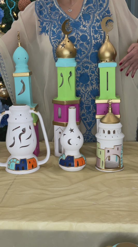 Clay Bowl with Eastern touch - Colorful