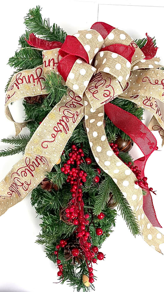 Teardrop Christmas Swag