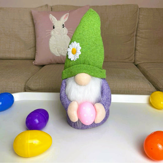 Easter Gnome - Green & Purple