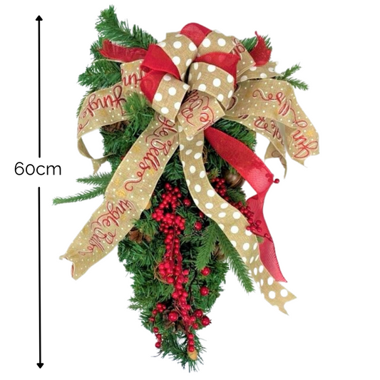 Teardrop Christmas Swag