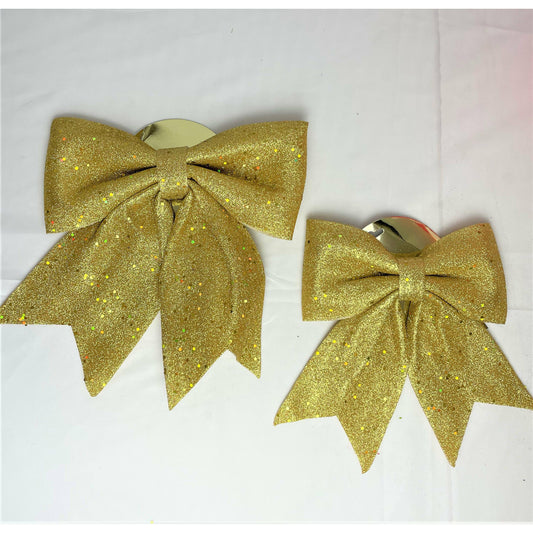 Sparkly Foam Bow - Gold