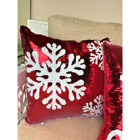 Sequin Christmas Pillow Cases