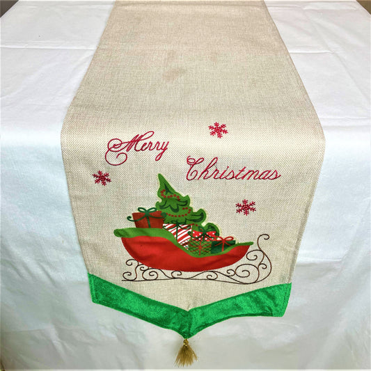 Santa Sled Table Runner - 180cm