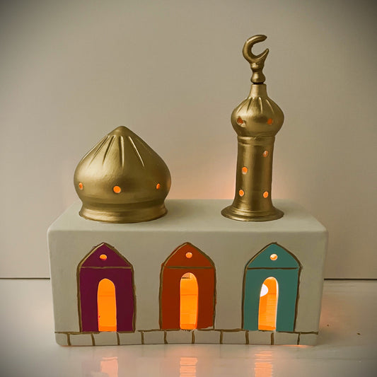 Colorful Handmade Clay Mosque