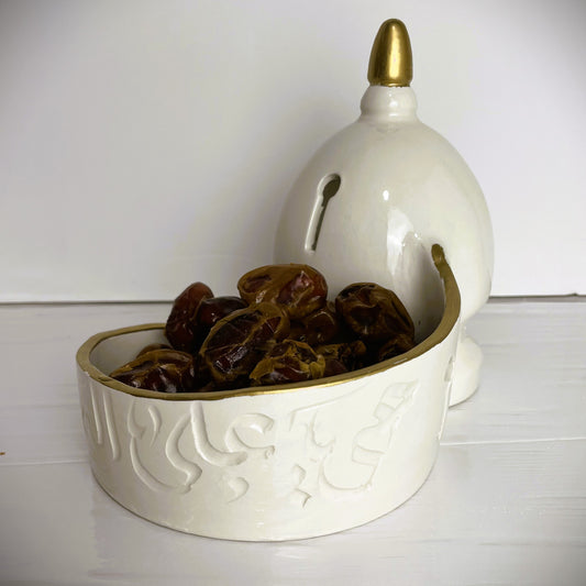 Handmade Clay Mosque Plate