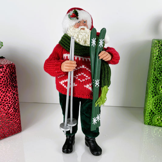 Skiing Santa
