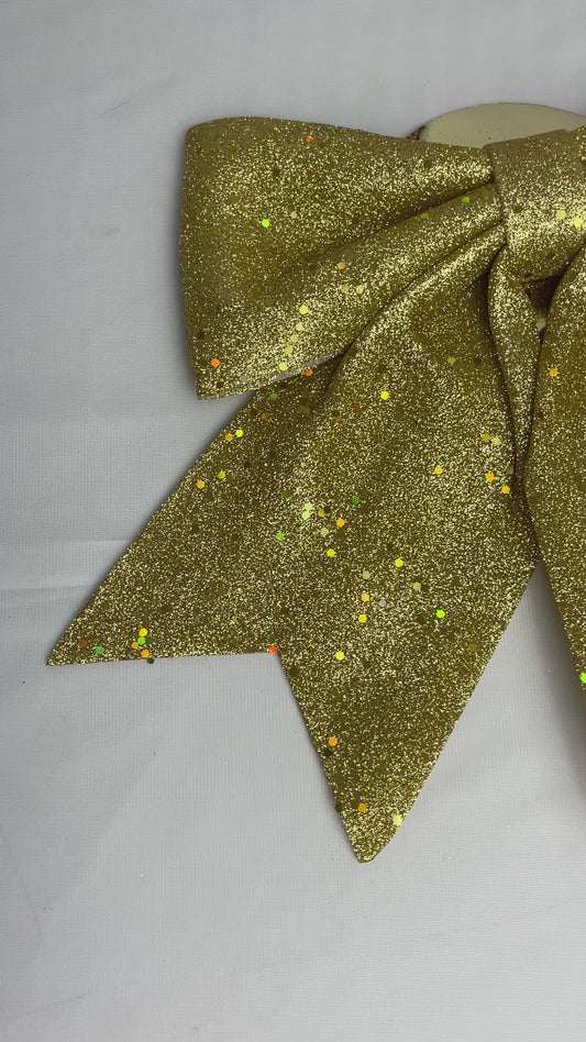 Sparkly Foam Bow - Gold