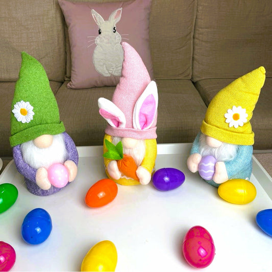 Easter Gnome - Green & Purple