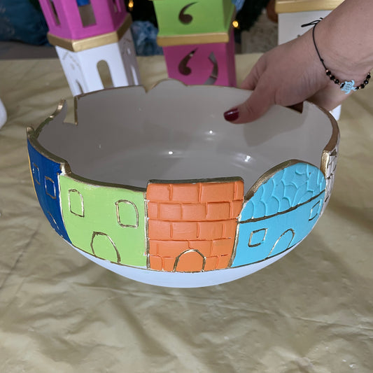 Clay Bowl with Eastern touch - Colorful