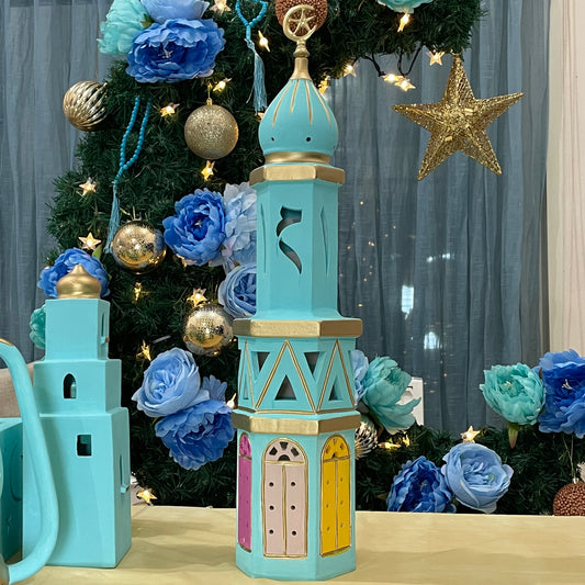 XL Clay Minoret (6 sided) - Blue