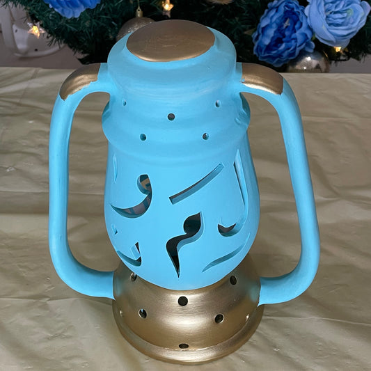 Clay Ramadan Lantern - Blue